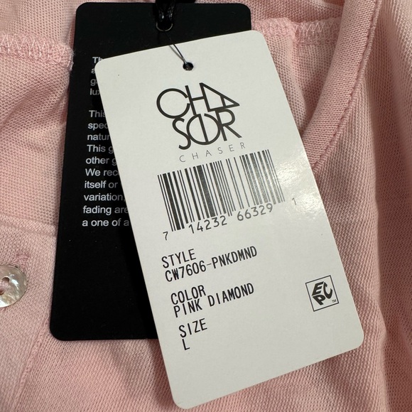 Pink Ruffle Button-Up Women's Top - Picture 6 of 6